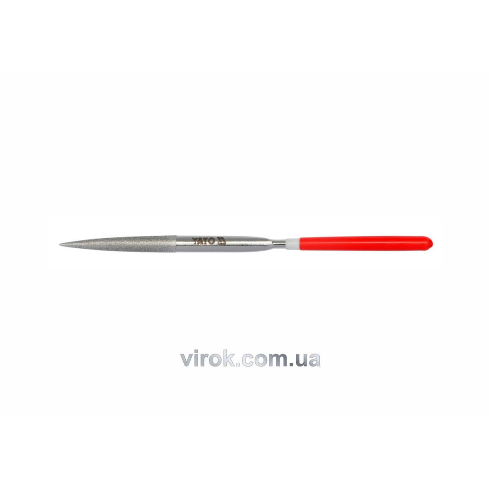 Надфіль алмазний YATO півкруглий, l= 160/50 мм, b= 4 мм [80/800]