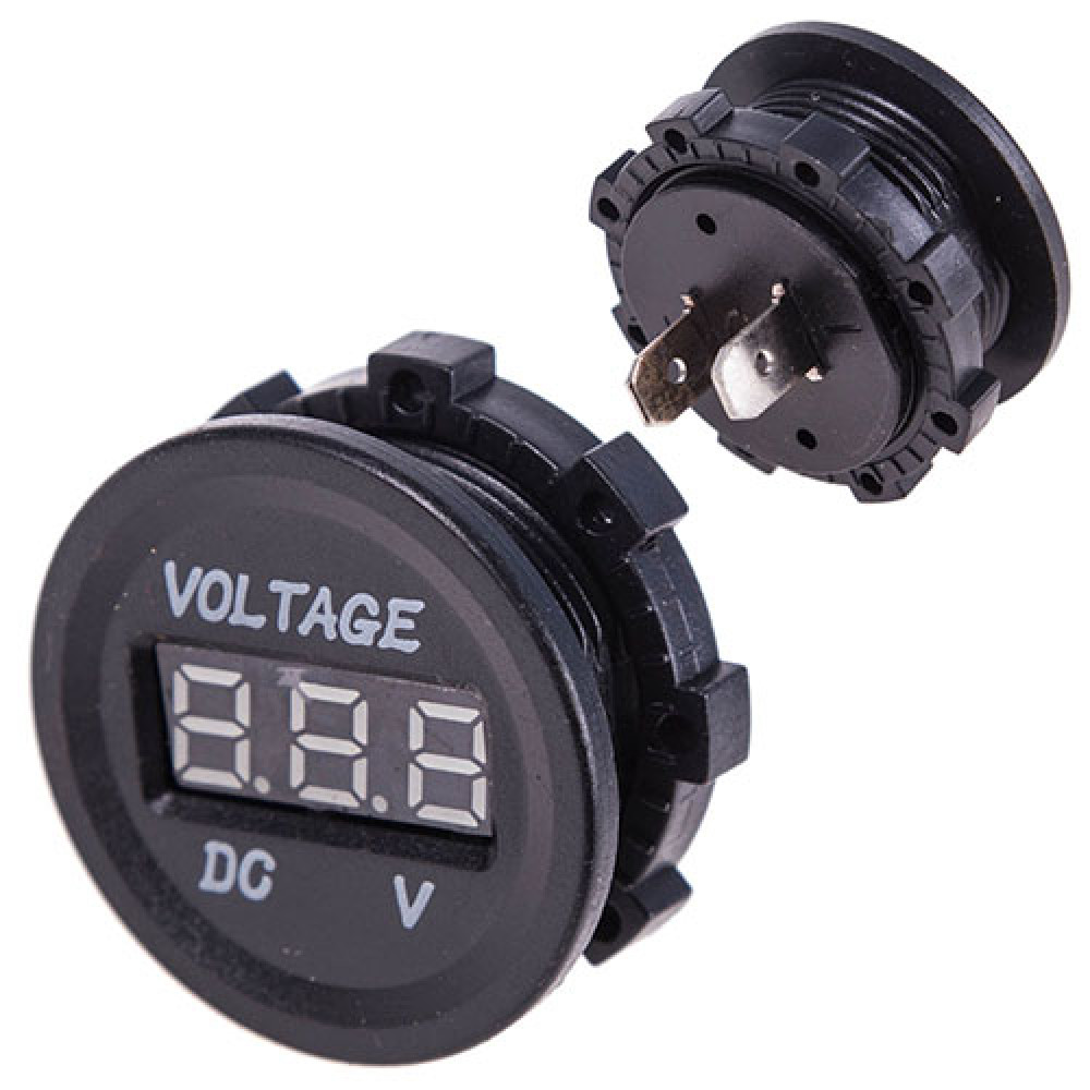 Вольтметр в планку 12-24V  RED