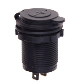 Автомобильное зарядное устройство 2 USB 5V2.1A  5V1A 12-24V врезное в планку  NEW (10251 USB-12-24V 3,1A GRE)