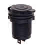 Автомобильное зарядное устройство 2 USB 5V2.1A  5V1A 12-24V врезное в планку  NEW (10251 USB-12-24V 3,1A GRE)
