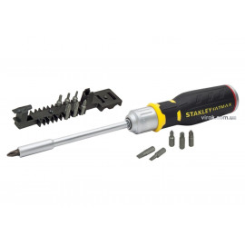 Викрутка реверсивна з тріщаткою STANLEY "FatMax Multibit" і 12 змінними викрутк. вставками