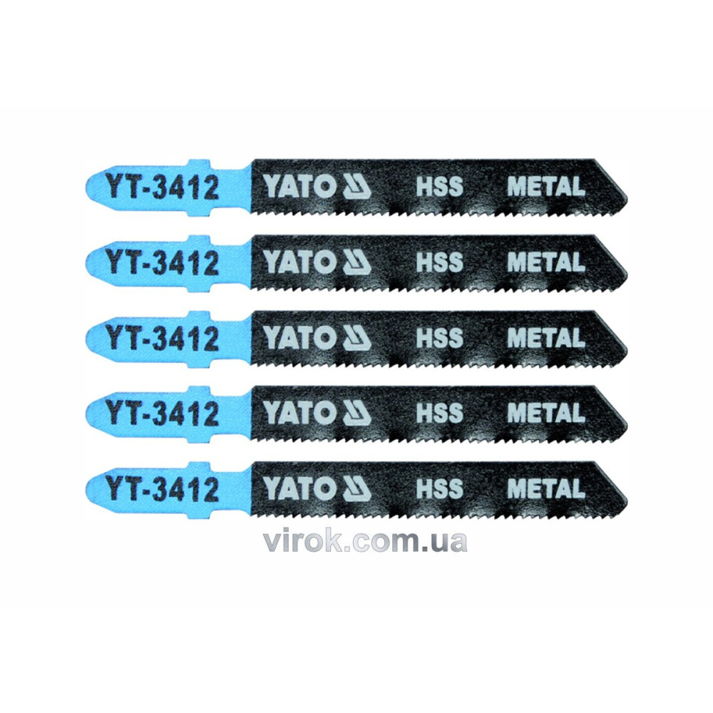 Полотно для електролобзика(метал) YATO : 21TPI, L= 75 мм, Уп. 5 Шт. YT-3412