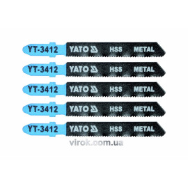 Полотно для електролобзика(метал) YATO : 21TPI, L= 75 мм, Уп. 5 Шт. YT-3412