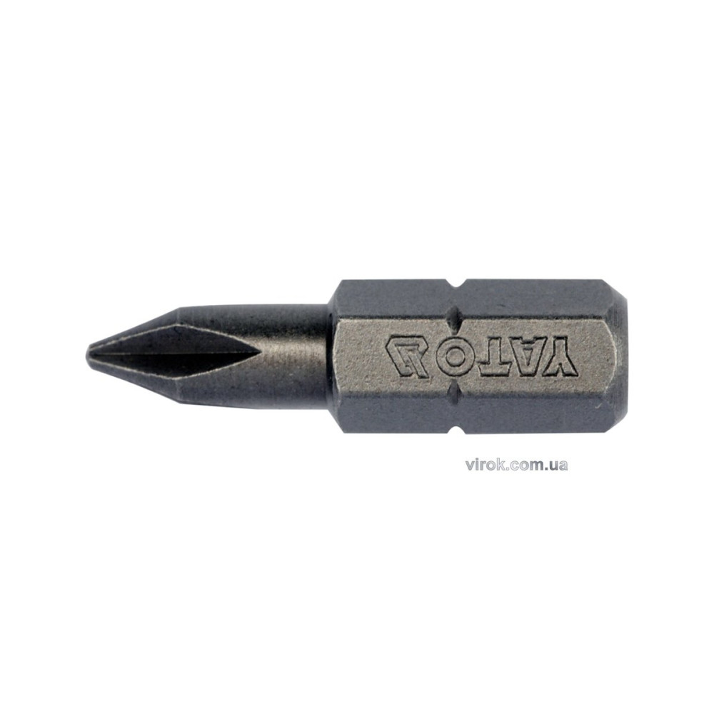 Насадка викруткова YATO : "Philips" PH1 х 25 мм. HEX 1/4". 10 (Уп/Шт.) [20/100]