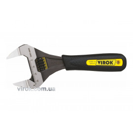 Ключ розвідний з тонкими губками TM VIROK 6" l= 150 мм, розкриття - 34 мм
