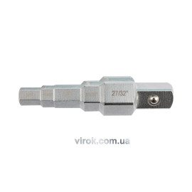 Ключ ступеневий YATO : квадрат 1/2" для головок 3/8", 29/68", 1/2", 21/32", 27/32" [100]