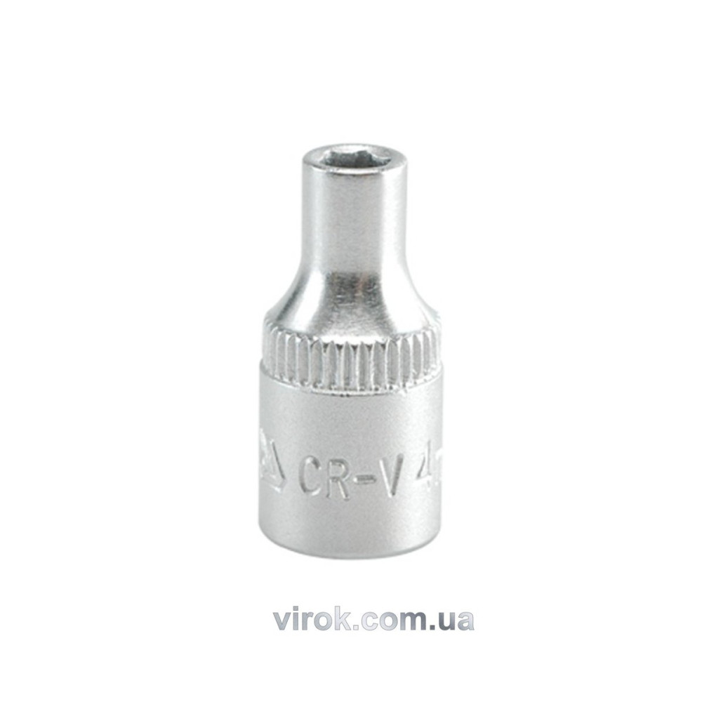 Головка торцева 6-гранна YATO : квадрат 1/4", М= 4 мм, L= 25 мм [24/240/400]