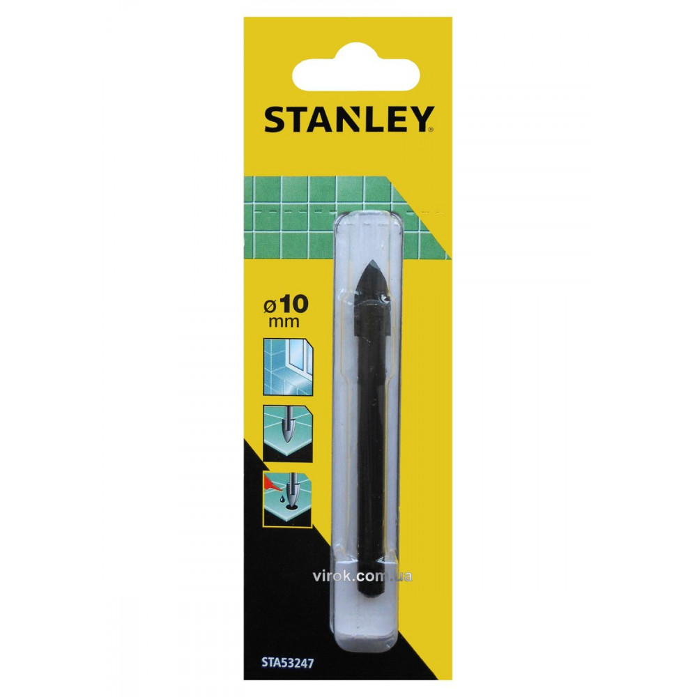Свердло по кераміці та склу STANLEY : Ø= 10 мм
