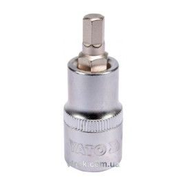 Головка торцева з насадкою HEX YATO : квадрат 1/2". HEX M7, L= 55 мм [40/240]