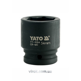 Головка торцева ударна 6-гранна YATO : квадрат 3/4", М= 34 мм, L= 56 мм [8/32]