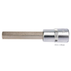 Головка торцева з насадкою HEX YATO : квадрат 1/2". HEX M12, L= 100 мм. подовжена [20/120]