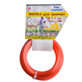 Жилка для тримера "ЗІРКА" TM VIROK : Ø= 2.0 мм, l= 15 м