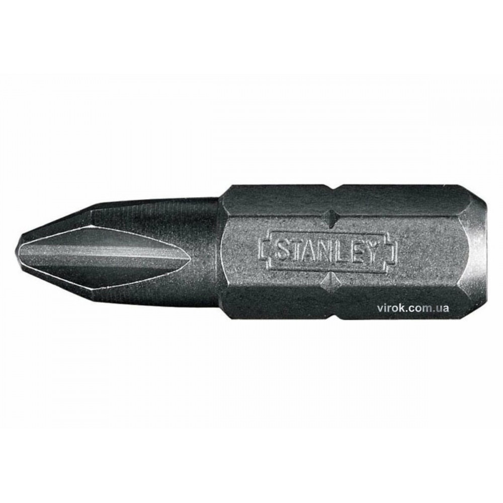 Насадка викруткова STANLEY : "Philips" PH2 x 25 мм, HEX 1/4. 100 (Шт/Уп.)