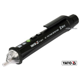 Індикатор напруги мережі індуктивний безконтактн YATO: 12/48-1000 В, з ліхтарем, живл. 2 х ААА [120]