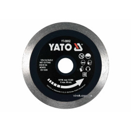 Диск відрізний алмазний по гресу,склу, кераміці YATO Ø=125x1.6x10x22.2 мм,в мокрому  режимі YT-59952