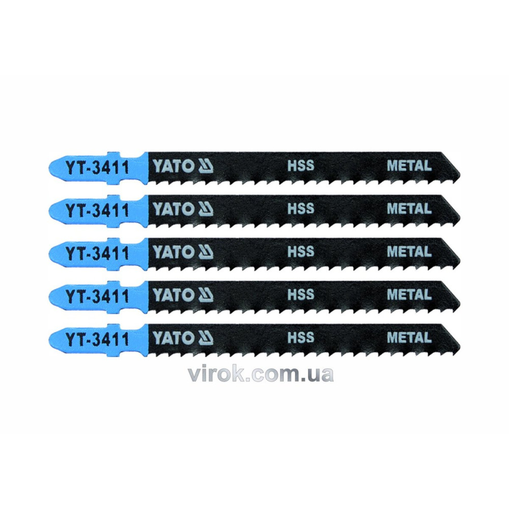 Полотно для електролобзика(метал) YATO : 8TPI, L= 100 мм, Уп. 5 Шт. YT-3411