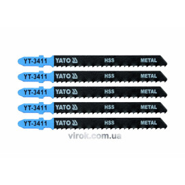 Полотно для електролобзика(метал) YATO : 8TPI, L= 100 мм, Уп. 5 Шт. YT-3411