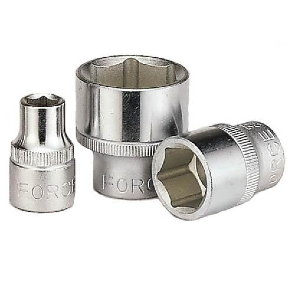 3/8" Головка шестигранная 17 мм, L=30 мм (FORCE 53517)