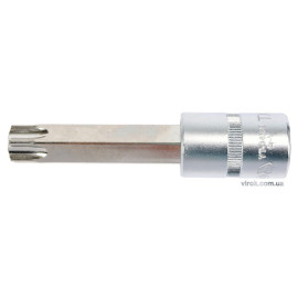 Головка торцева до квадрату 1/2" YATO з насадкою "TORX" подовжена Т70, L= 100 мм [20/120]
