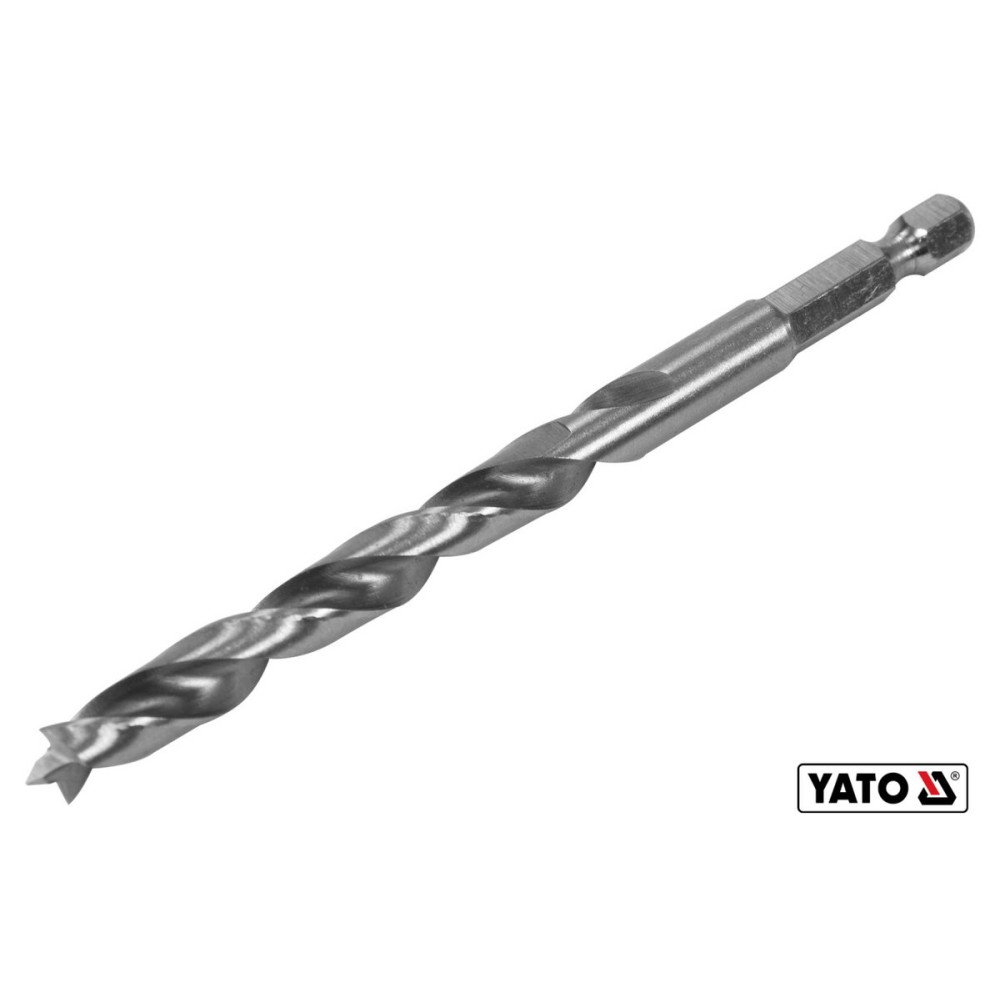 Свердло по дереву YATO : Ø8 x 90/55 мм, хвостовик- HEX 1/4", HSS 4241(DW)