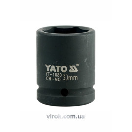 Головка торцева ударна 6-гранна YATO : квадрат 3/4", М= 30 мм, L= 53 мм [12/48]
