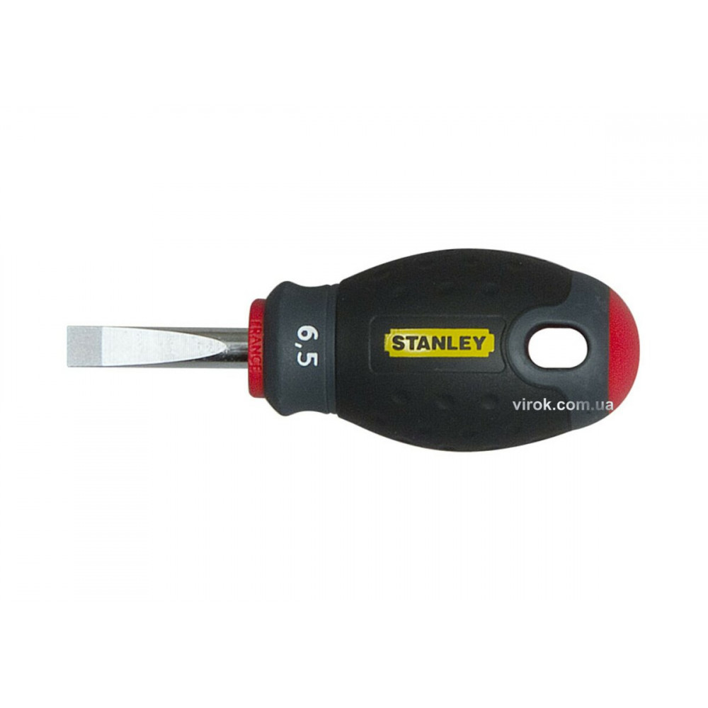 Викрутка плоска STANLEY "FatMax Stubby" : шліц SL6,5 х 30 мм