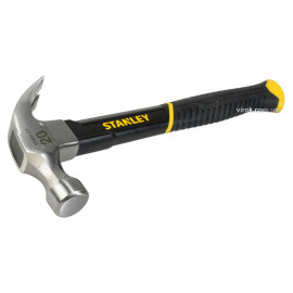 Молоток столярний STANLEY "Fiberglass" : M= 570 г, з скловолоконною ручкою
