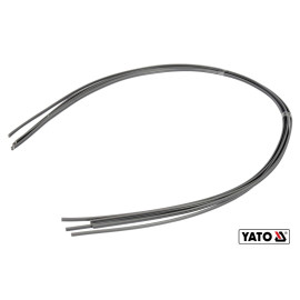 Стержні з ПВХ для зварювання/пайки пластику YATO : 2.5 x 5 мм, L= 1 м, при t= 400°C, 5 шт YT-82306