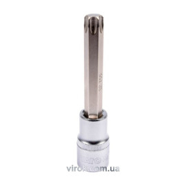 Головка торцева до квадрату 1/2" YATO з насадкою "TORX" подовжена Т55, L= 100 мм [20/120]