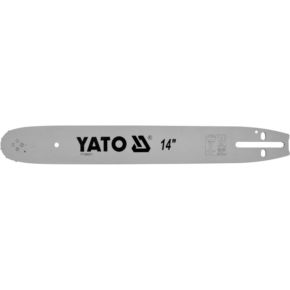 Шина для пили YATO l= 14"/ 36 см (60 ланок)0,325" (8,25 мм).Т0,058" (1,5 мм)-YT-84940, YT-84963 [20]