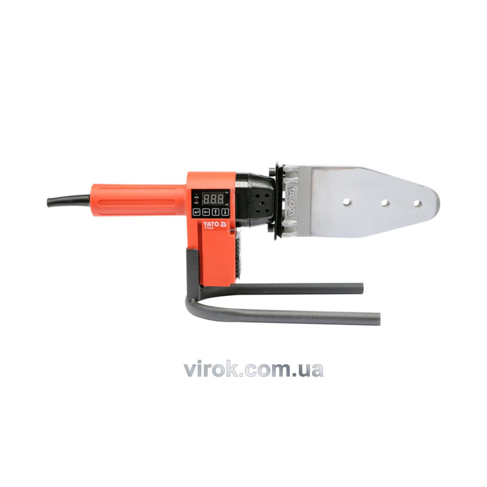 Паяльник для пайки PVC труб YATO, P=850 Вт, Ø=16-63 мм з 7 адаптерами YT-82250