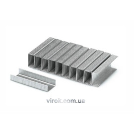 Скоби до степлера YATO : h= 10 мм, b= 11,2 мм, t= 0,7 мм, уп. 1000 шт. [60/240]