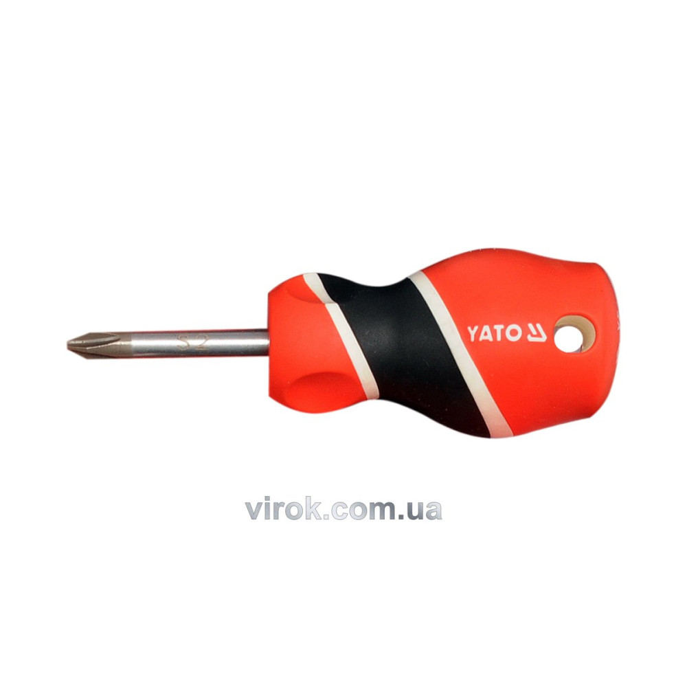 Викрутка хрестова YATO : "Philips" PH2 х 38 мм [12/60/240]