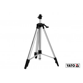 Штатив тринога YATO телескопічний. кріплення 1/4"-5/8", з штангою. H= 60-150 см. алюмінієвий (DW)