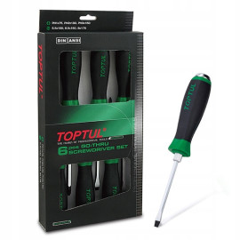 Набор ударных отверток TOPTUL (с шестигранником) 6 ед. GAAE0613