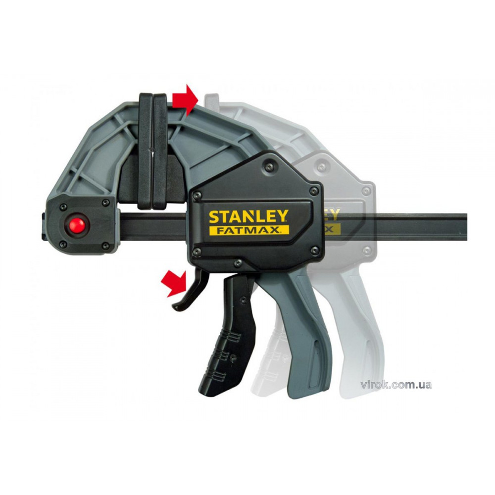 Струбцина самозатискна зі спусковим механізмом Stanley FatMax "XL"  l= 900 мм, сила стиску- 270 кг