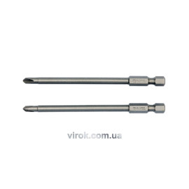 Набір насадок викруткових YATO : "TRI-WING" #1-#3, квадрат 1/4", L= 100 мм. 2 шт. [25/100]