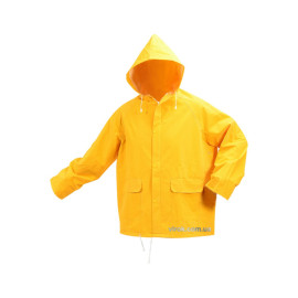 Куртка з капюшоном водонепроникна жовта VOREL, розм. XXXL [20]