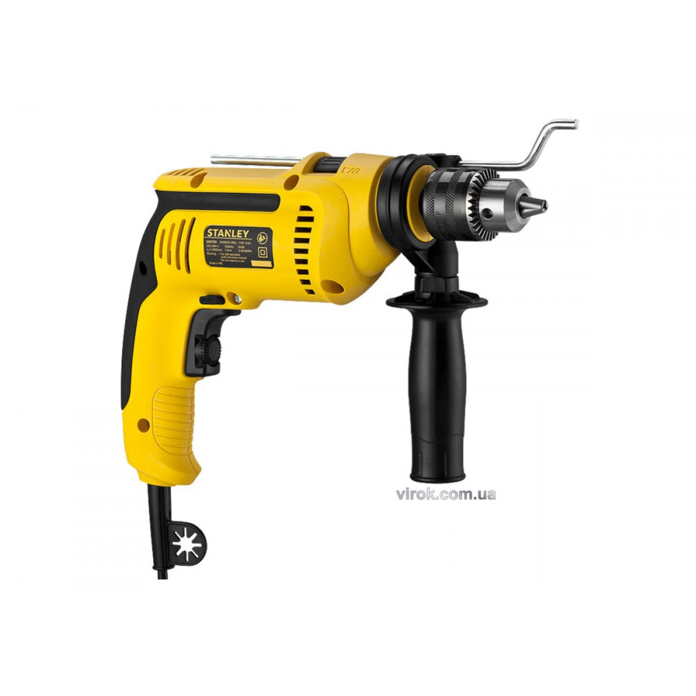Дриль ударний мережевий STANLEY : P= 700 Вт. ключний патрон Ø≤13 мм