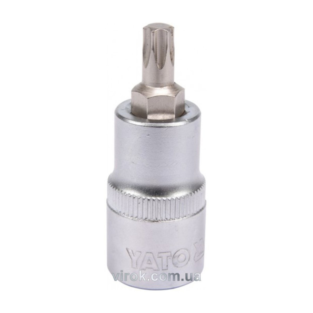 Головка торцева до квадрату 1/2" YATO з насадкою "TORX" Т40, L= 55 мм [40/240]