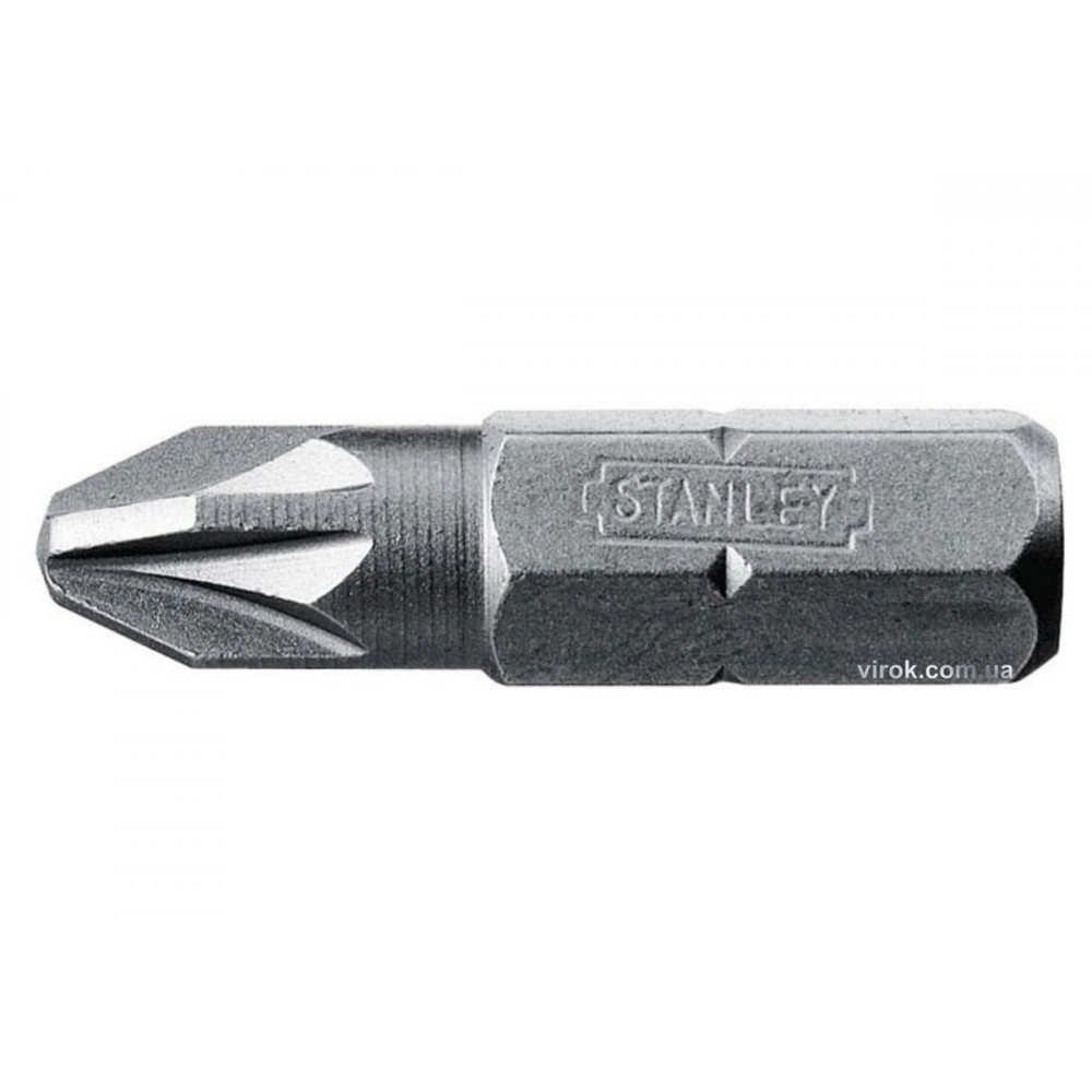 Насадка викруткова STANLEY : "Pozidriv" PZ2 х 25 мм. 25 (Шт/Уп.)