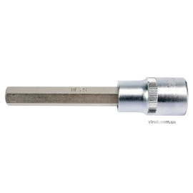 Головка торцева з насадкою HEX YATO : квадрат 1/2". HEX M10, L= 100 мм. подовжена [20/120]