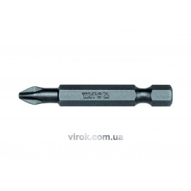 Насадка викруткова YATO : "Philips" PH2 x 50 мм. HEX 1/4", AISI S2, пак 50 (Шт/ Уп.) [10/20]