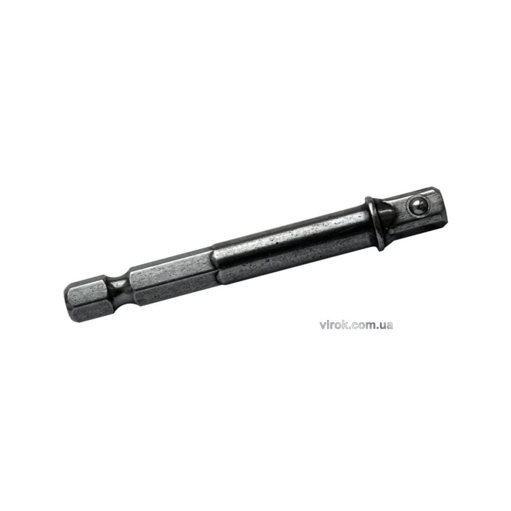 Тримач-адаптер торцевих головок USH : HEX- 1/4" - квадрат 1/4", L= 50 мм