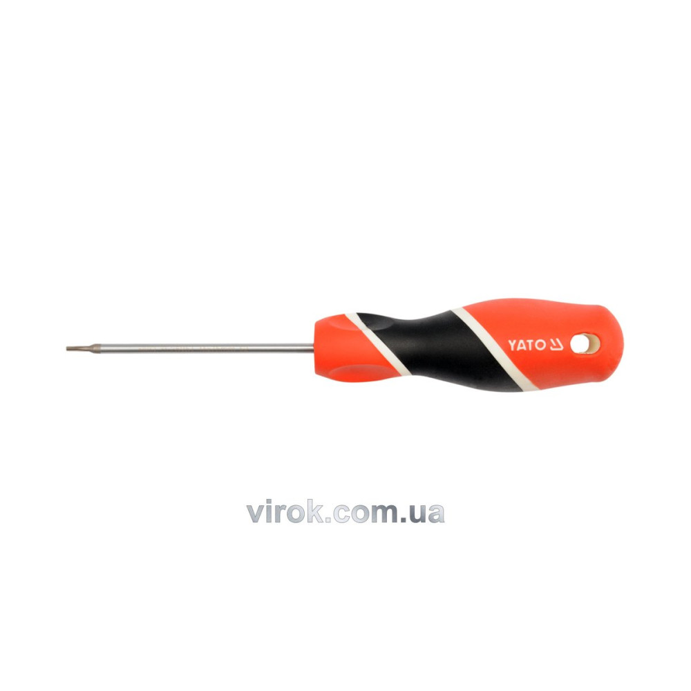 Викрутка зіркова прецизійна YATO : "TORX" T5 х 75 мм [12/96/384]