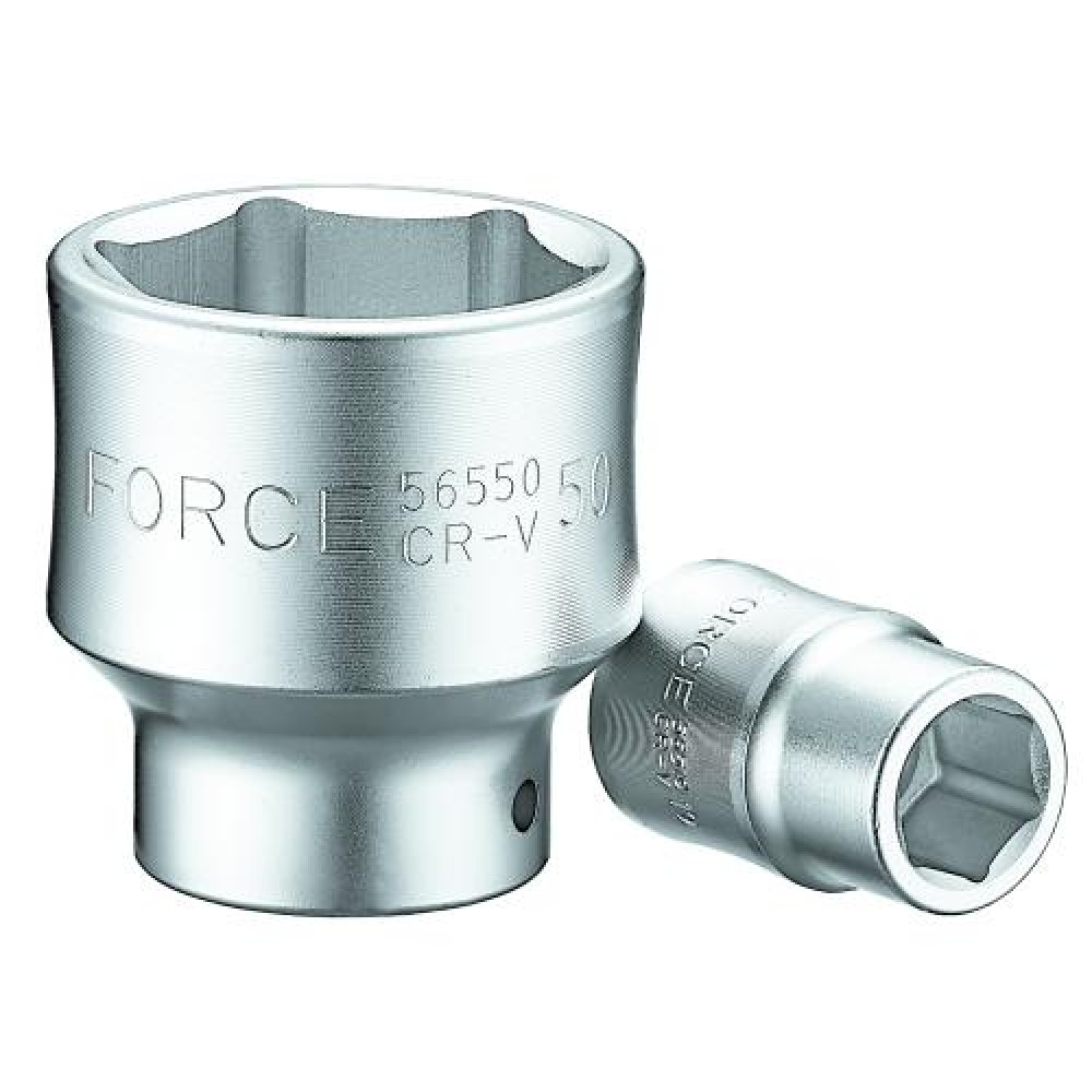 3/4" Головка шестигранная 50 мм, L=72 мм (FORCE 56550)