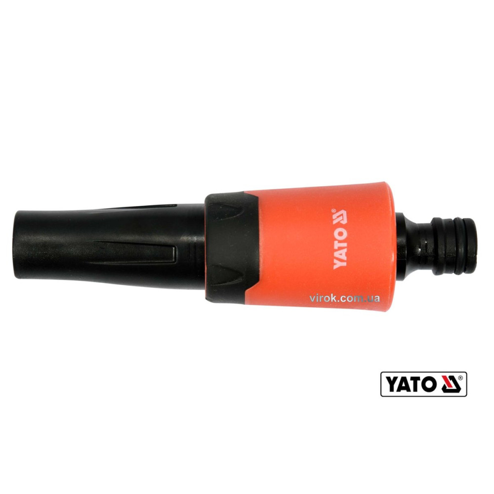 Зрошувач прямий YATO : Ø= 1/2", ABS-пластик [12/120]