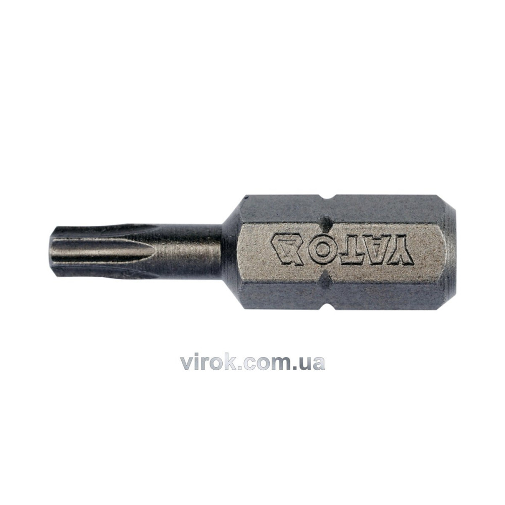 Насадка викруткова YATO : "TORX" T15 x 25 мм. HEX 1/4". 10 (Уп/Шт.) [20/100]