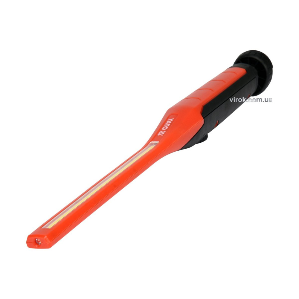 Ліхтар LED-діодний акумул. YATO Li-Ion 3.7В, 7+3Вт, 60-600/120лм, гак магніт, зарядний пристрій YT-08519