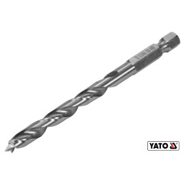 Свердло по дереву YATO : Ø6 x 90/55 мм, хвостовик- HEX 1/4", HSS 4241(DW)